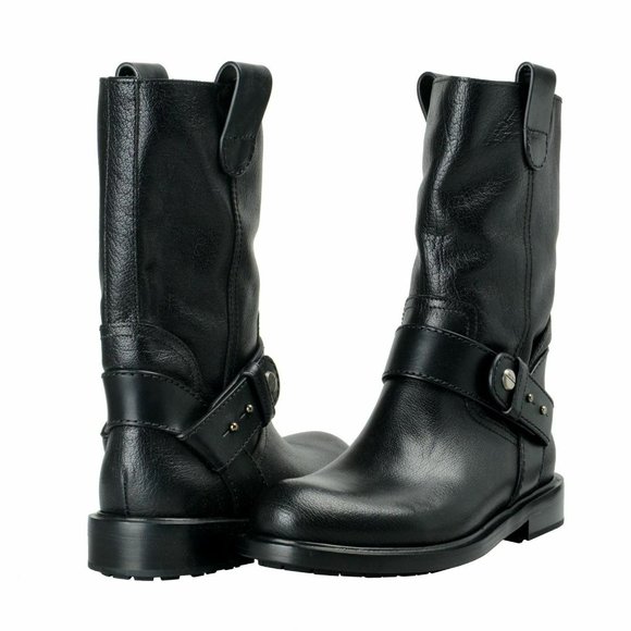 Jimmy Choo Men\'s Pebbled Leather Motorcycle Boots main image 5